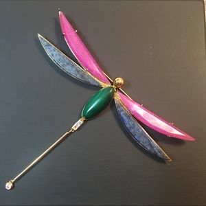 Kate Spade Future Heirloom Stone Dragonfly Brooch